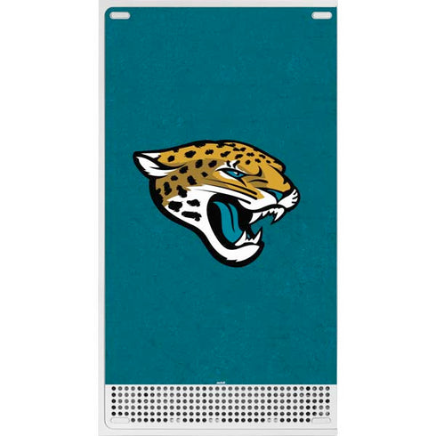 NFL Jacksonville Jaguars Teal Distressed Xbox Series S Console Skin